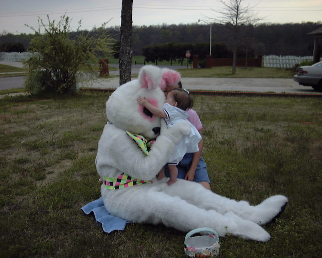 Hannah and Easter Bunny 1.JPG