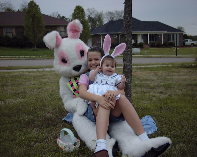 Hannah and Easter Bunny 2.JPG